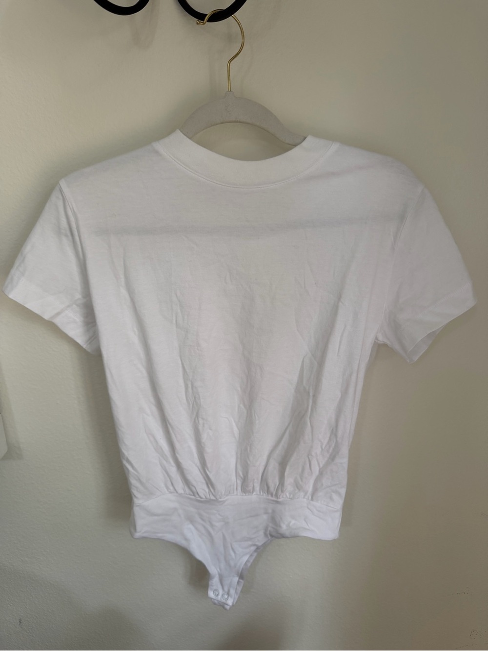 nuuds White Short Sleeve Bodysuit